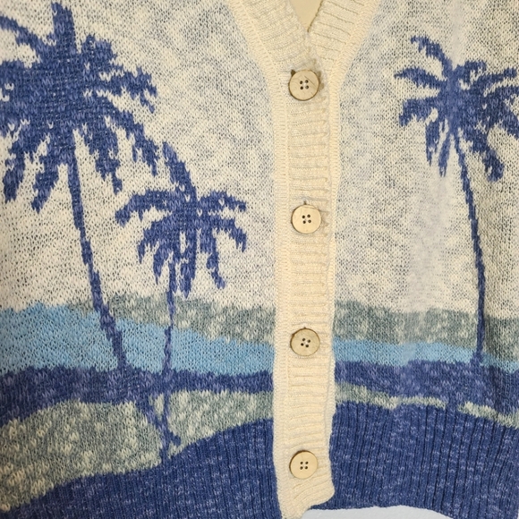 FAHERTY Island Time Coastal Organic Cotton Cardigan NWT Size Small - Picture 6 of 11